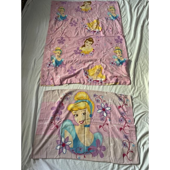 Disney Princess Twin Sheet Set With Pillowcase - Picture 1 of 11